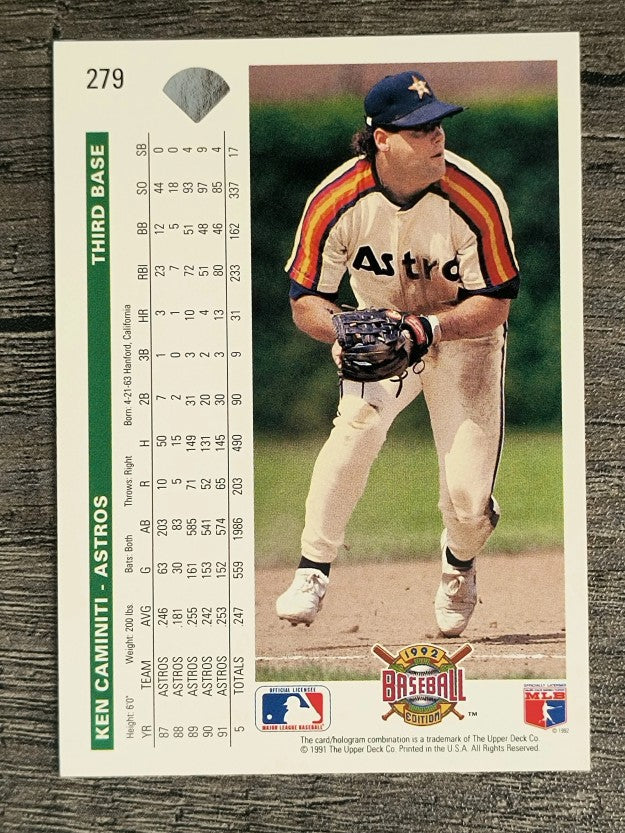 1992 Upper Deck #279 Ken Caminiti