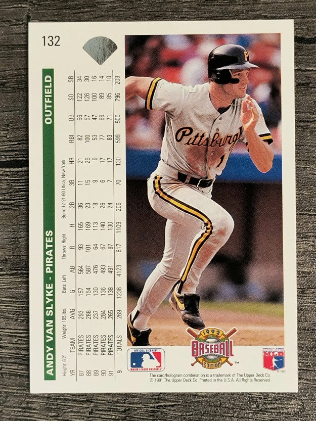 1992 Upper Deck #132 Andy Van Slyke
