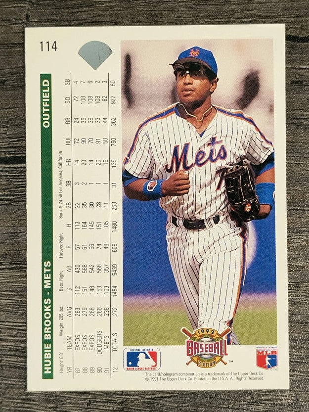 1992 Upper Deck #114 Hubie Brooks