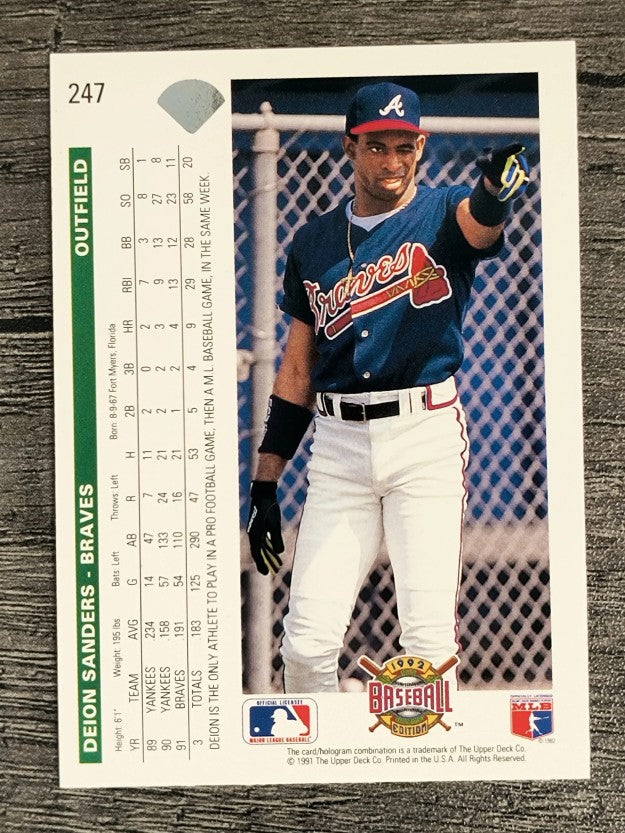 1992 Upper Deck #247 Deion Sanders