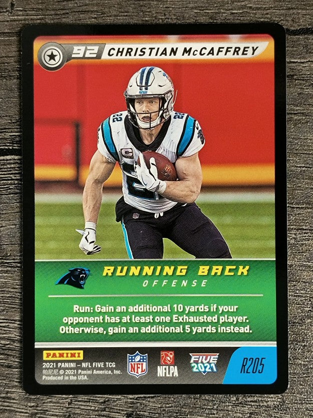 2021 Panini Five Rare #R205 Christian McCaffrey