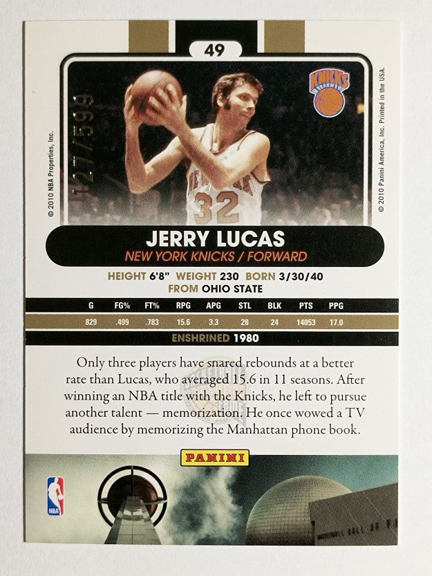 2009-10 Hall of Fame #49 Jerry Lucas