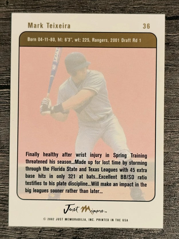 2002-03 Justifiable #36 Mark Teixeira
