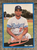 1991 Bakersfield Dodgers Cal League #9 Alan Lewis
