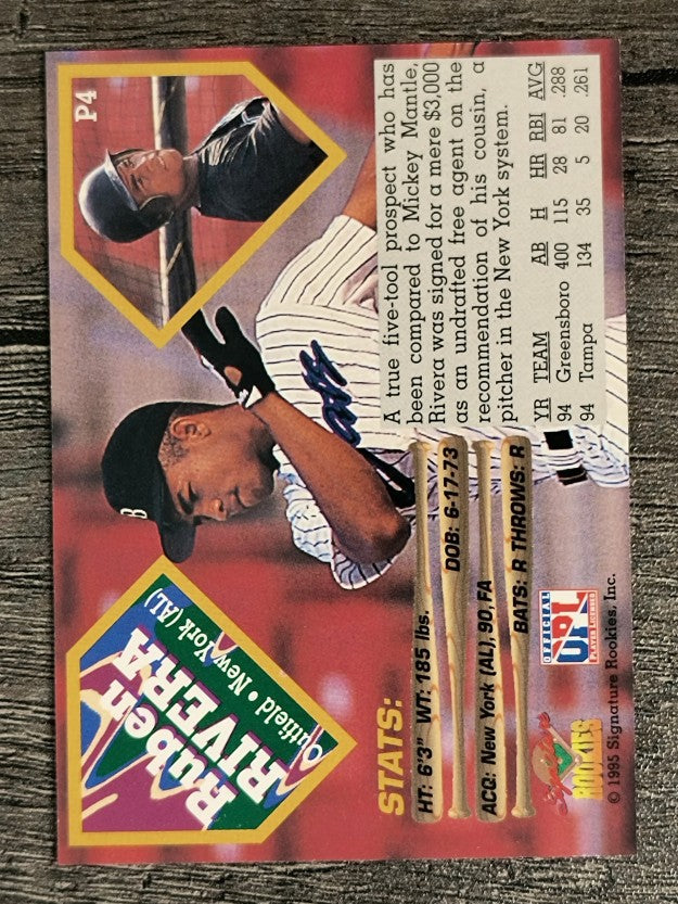 1995 Signature Rookies Future Dynasty Promos #P4 Ruben Rivera