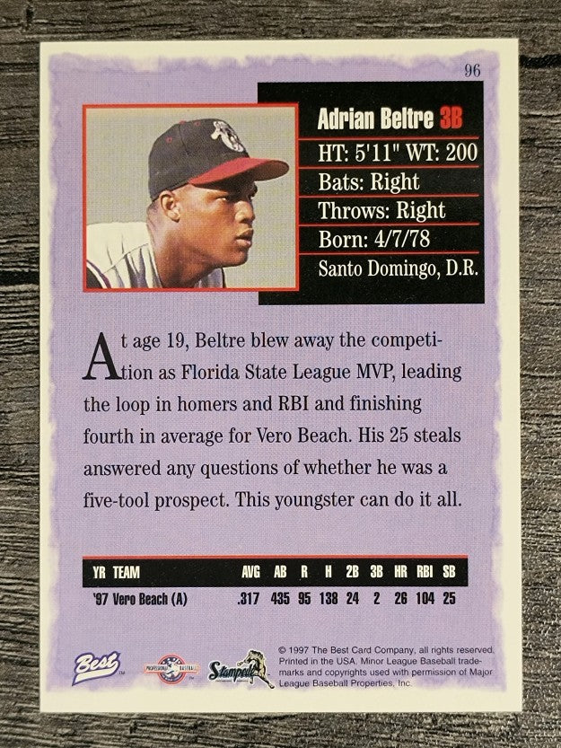 1997 Best #96 Adrian Beltre