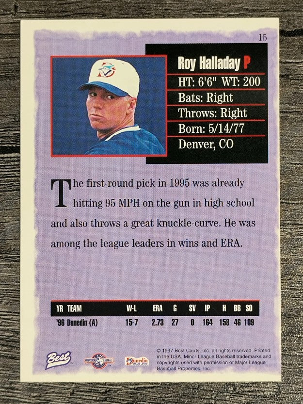 1997 Best #15 Roy Halladay