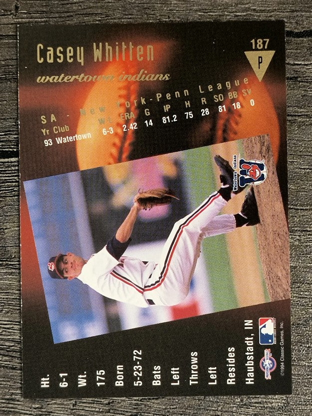1994 Classic/Best Gold #187 Casey Whitten