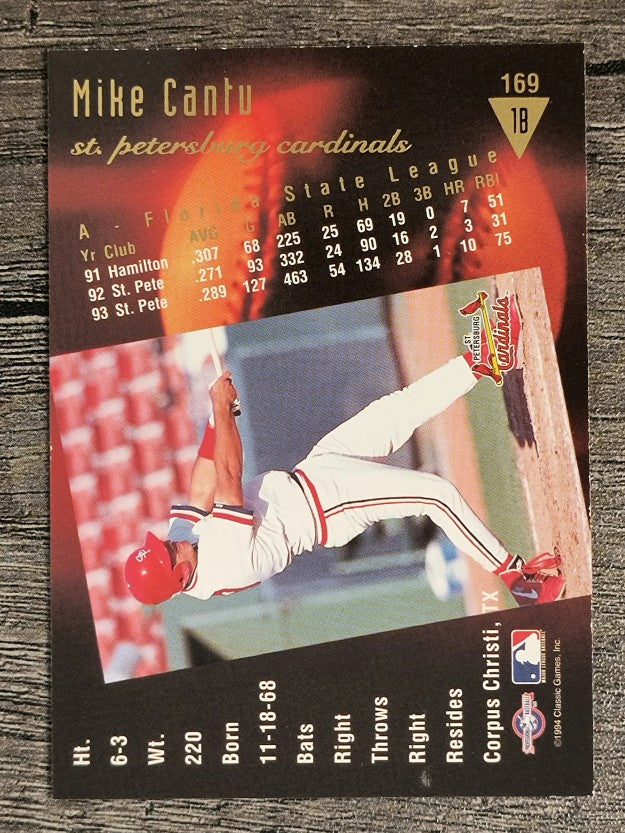 1994 Classic/Best Gold #169 Mike Cantu