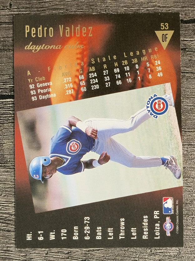 1994 Classic/Best Gold #53 Pedro Valdez