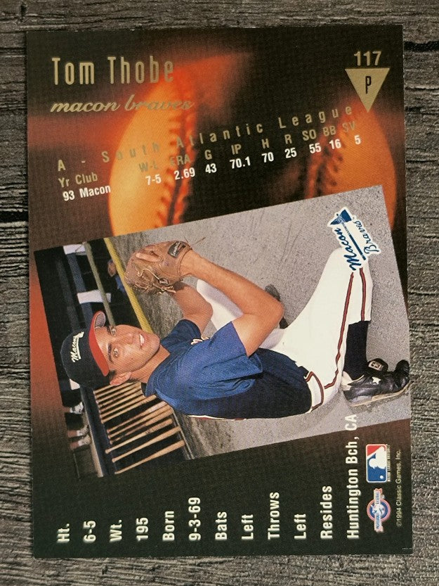 1994 Classic/Best Gold #117 Tom Thobe