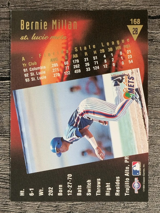 1994 Classic/Best Gold #168 Bernie Millan