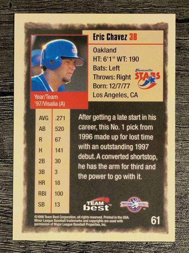 1998 Best #61 Eric Chavez