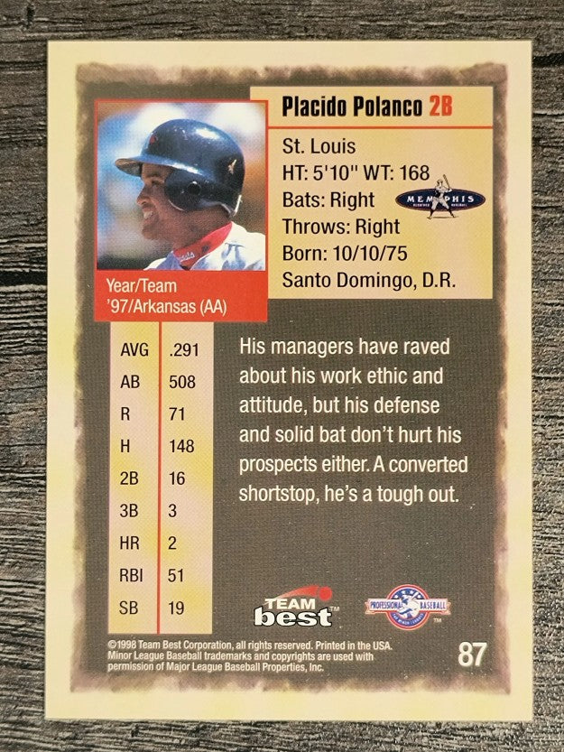 1998 Best #87 Placido Polanco