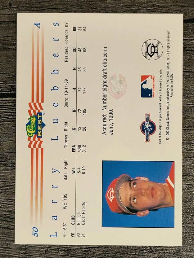 1992 Classic/Best #50 Larry Luebbers