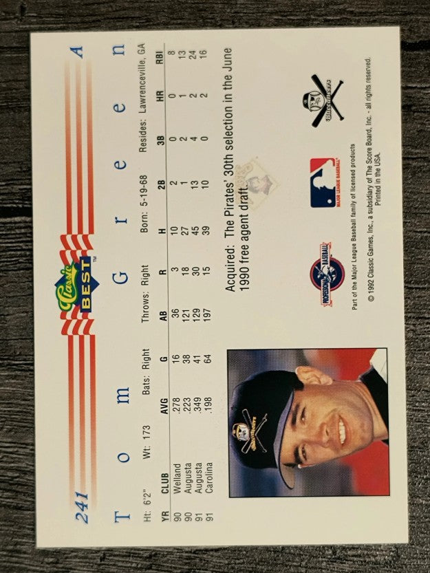 1992 Classic/Best #241 Tom Green