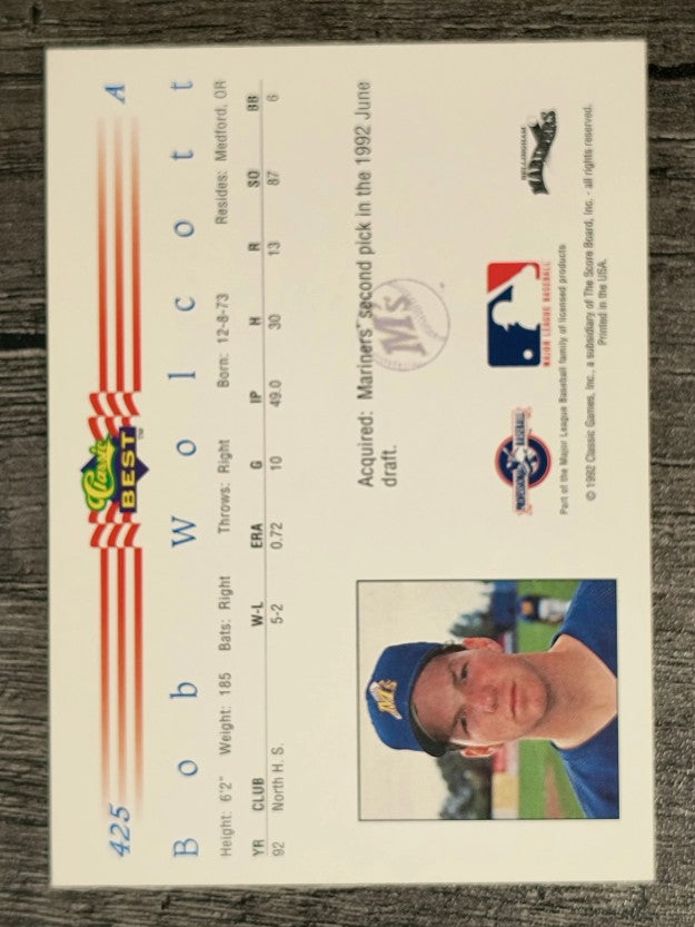 1992 Classic/Best #425 Bob Wolcott