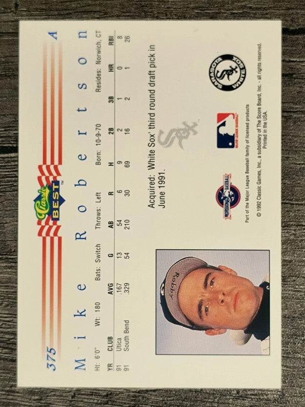 1992 Classic/Best #375 Mike Robertson