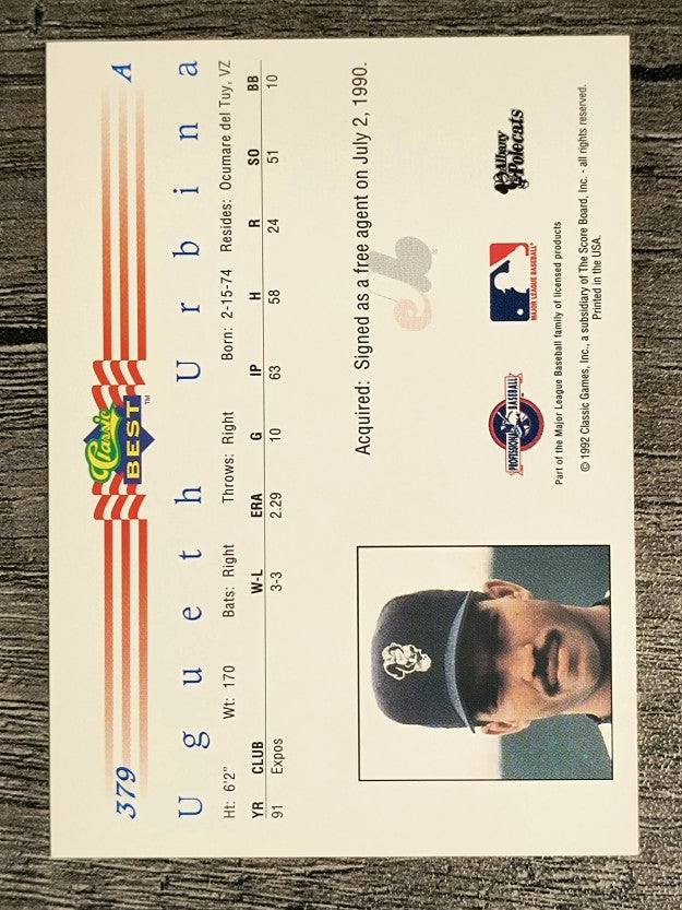 1992 Classic/Best #379 Ugueth Urbina