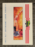 1992 Classic/Best #396 Checklist 70-138
