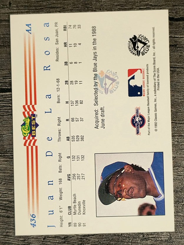 1992 Classic/Best #436 Juan DeLaRosa