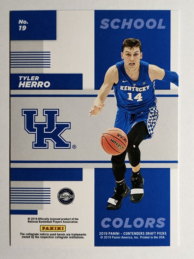 2019-20 Panini Contenders Draft Picks School Colors #19 Tyler Herro
