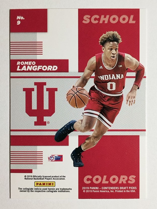 2019-20 Panini Contenders Draft Picks School Colors #9 Romeo Langford
