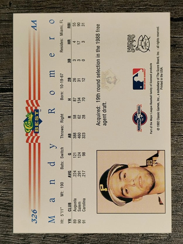 1992 Classic/Best #326 Mandy Romero