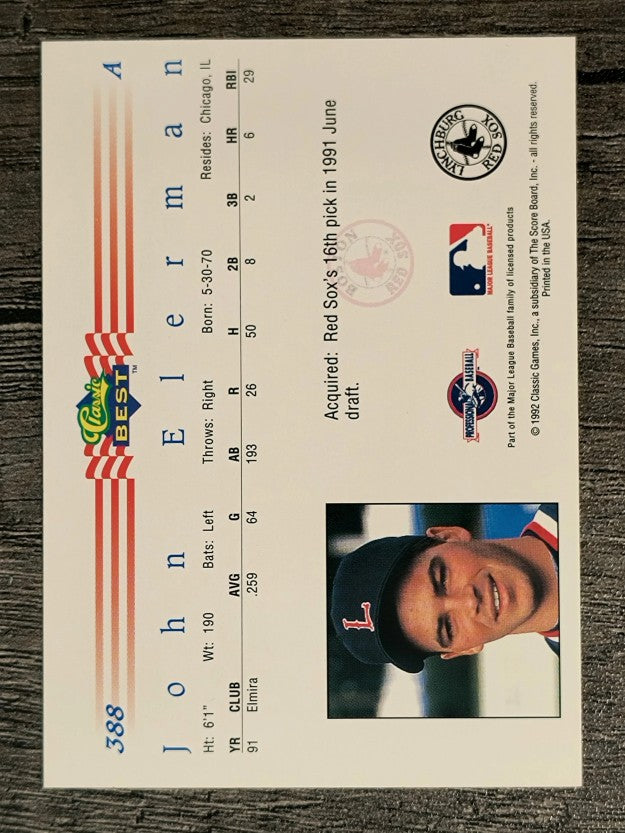 1992 Classic/Best #388 John Elerman