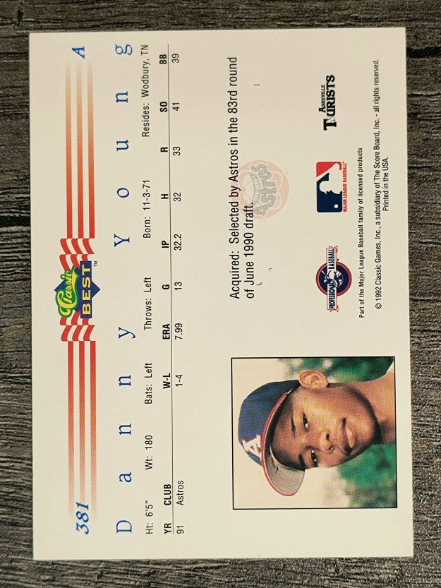 1992 Classic/Best #381 Danny Young