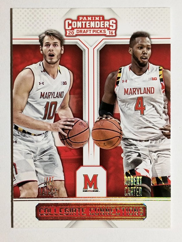 2016-17 Contenders Draft Picks Collegiate Connections Jake Layman/Robert Carter