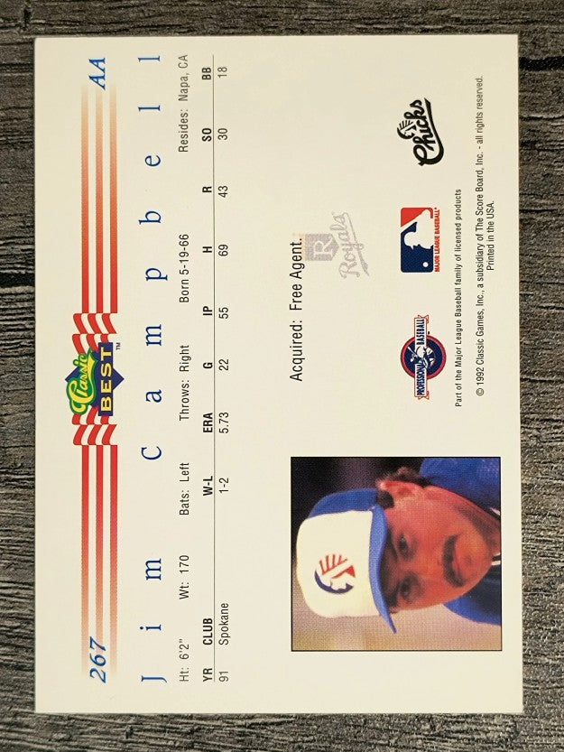 1992 Classic/Best #267 Jim Campbell