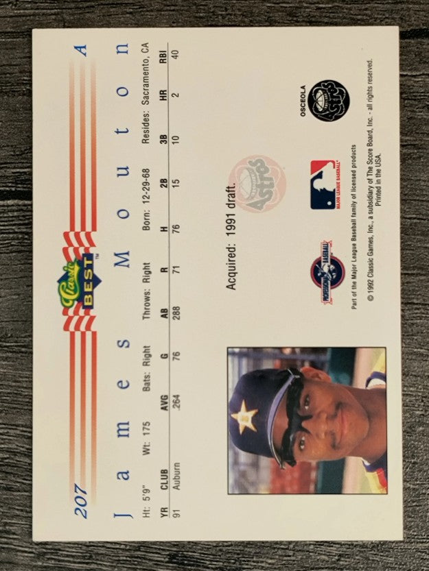 1992 Classic/Best #207 James Mouton