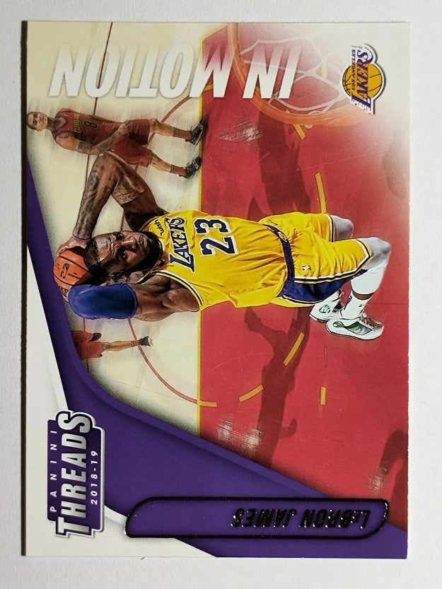 2018-19 Panini Threads In Motion #12 LeBron James