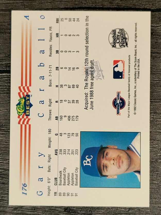 1992 Classic/Best #176 Gary Carballo