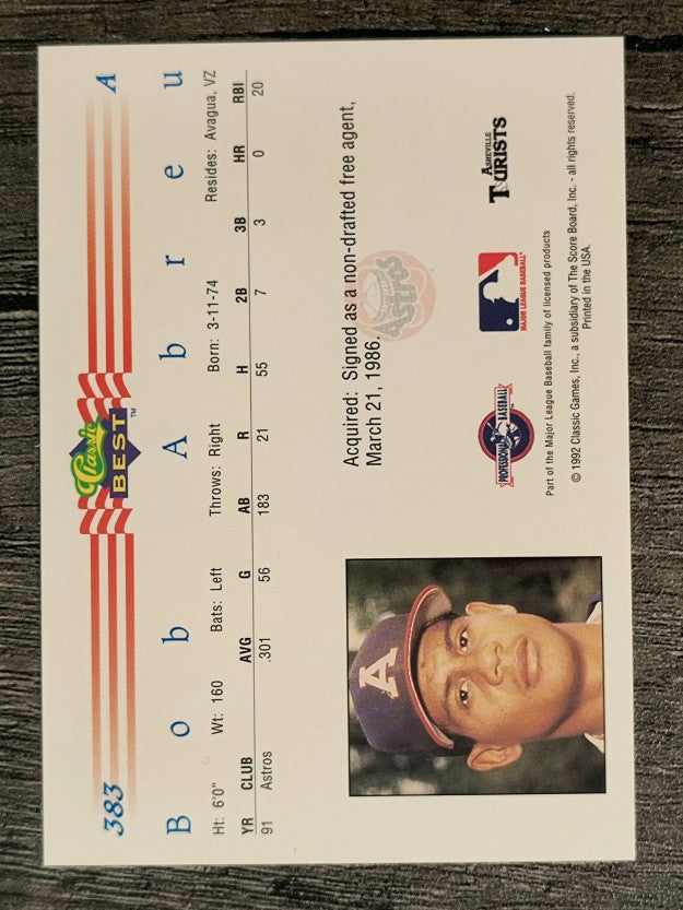 1992 Classic/Best #383 Bob Abreu (NM)