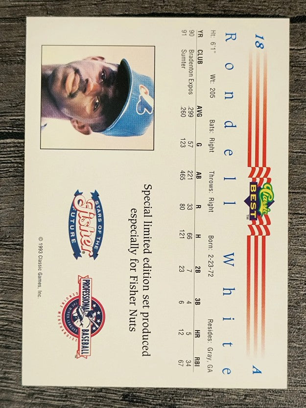 1992 Classic/Best Fisher Nuts #18 Rondell White (NM)
