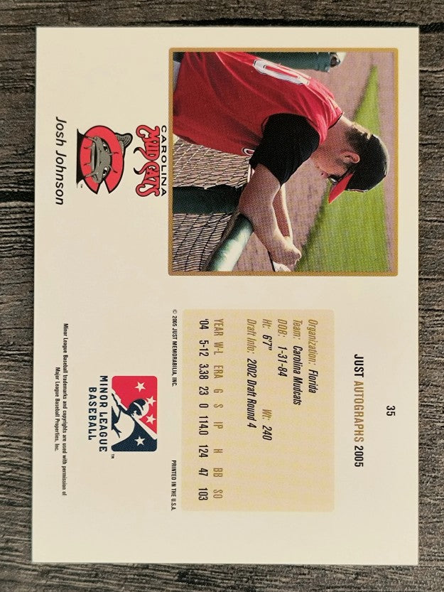 2005 Just Autographs #35 Josh Johnson