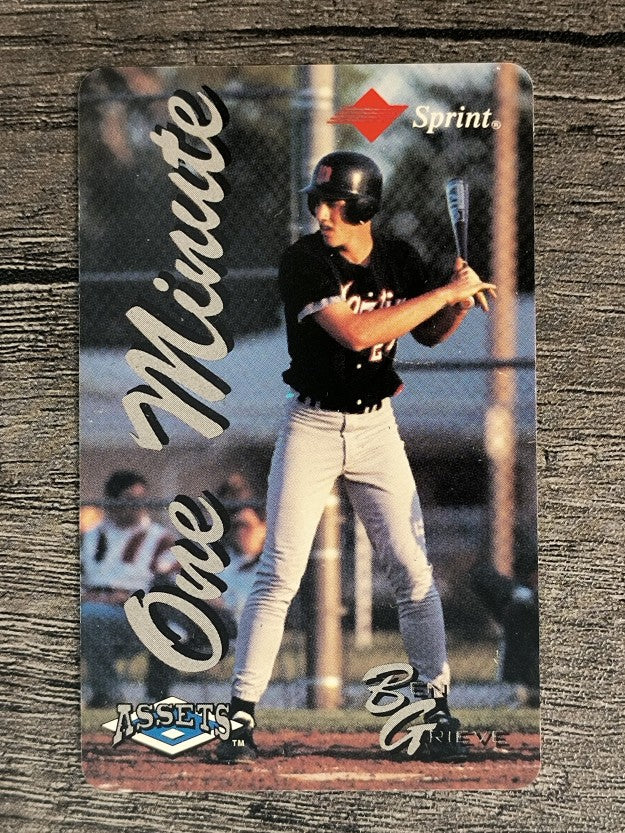 1994-95 Assets Phone Cards One Minute #8 Ben Grieve