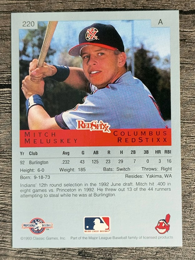 1993 Classic/Best #220 Mitch Meluskey