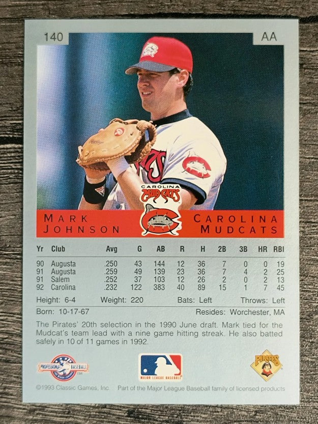 1993 Classic/Best #140 Mark Johnson