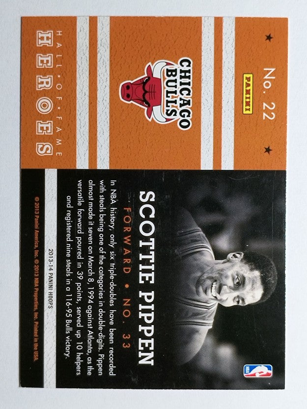 2013-14 Hoops Hall of Fame Heroes #22 Scottie Pippen