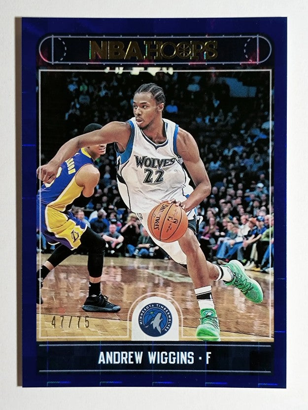 2017-18 Hoops Blue Checkerboard #219 Andrew Wiggins