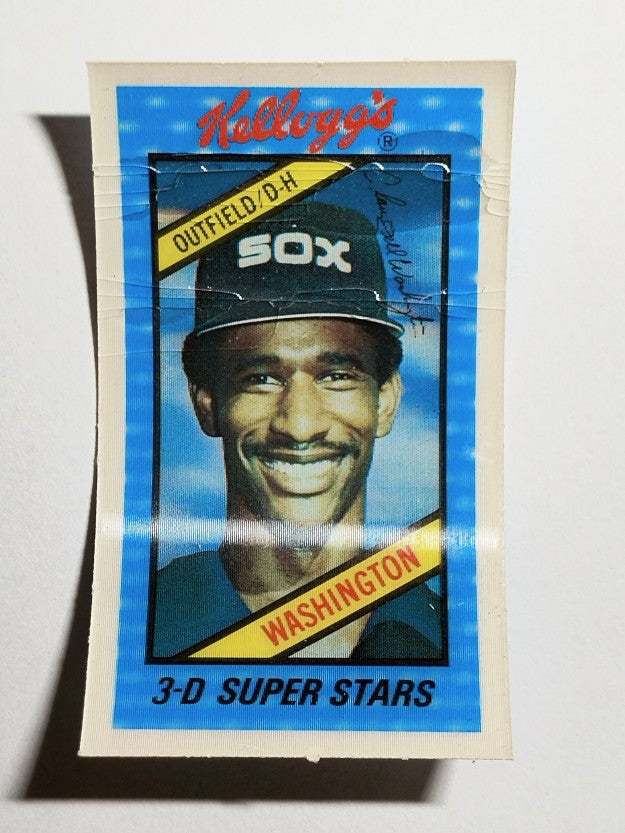 1980 Kellogg's #34 Claudell Washington (POOR)