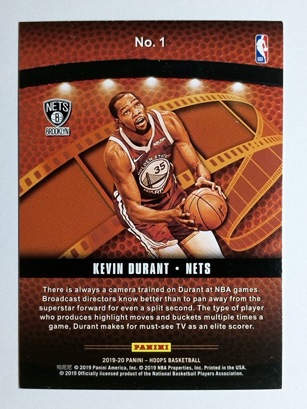 2019-20 Hoops Lights Camera Action #1 Kevin Durant