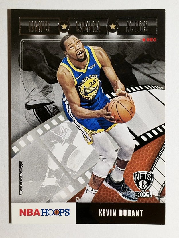2019-20 Hoops Lights Camera Action #1 Kevin Durant