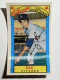 1979 Kellogg's #56B Doug Rau/1978 Pct. .625 (EX)