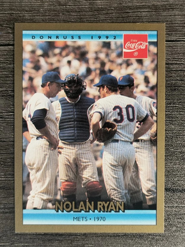 1992 Donruss Coke Ryan #4 Nolan Ryan/1970 NYM