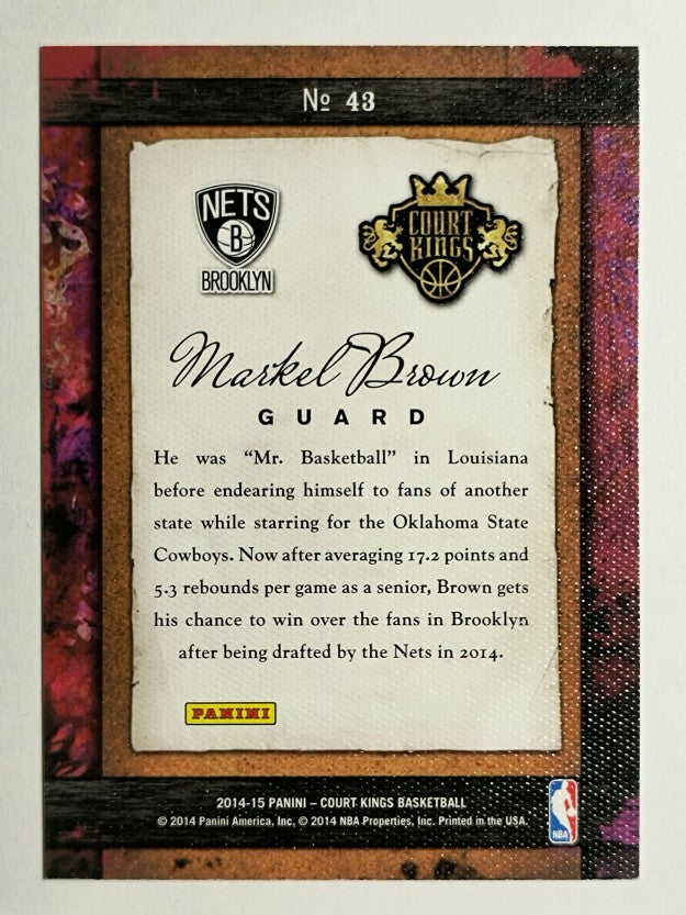 2014-15 Court Kings Remarkable Rookies #43 Markel Brown
