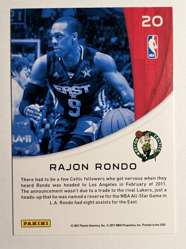 2010-11 Panini Season Update All-Stars #20 Rajon Rondo
